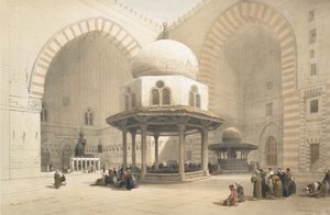Interieur van de moskee van de Sultan El Ghoree, Caïro, uit Egypte en Nubië, Vol.3